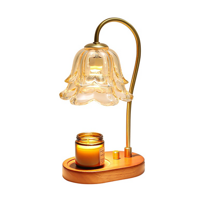 Retro Glass Aromatherapy Candle Warmer Lamp for Home Decor