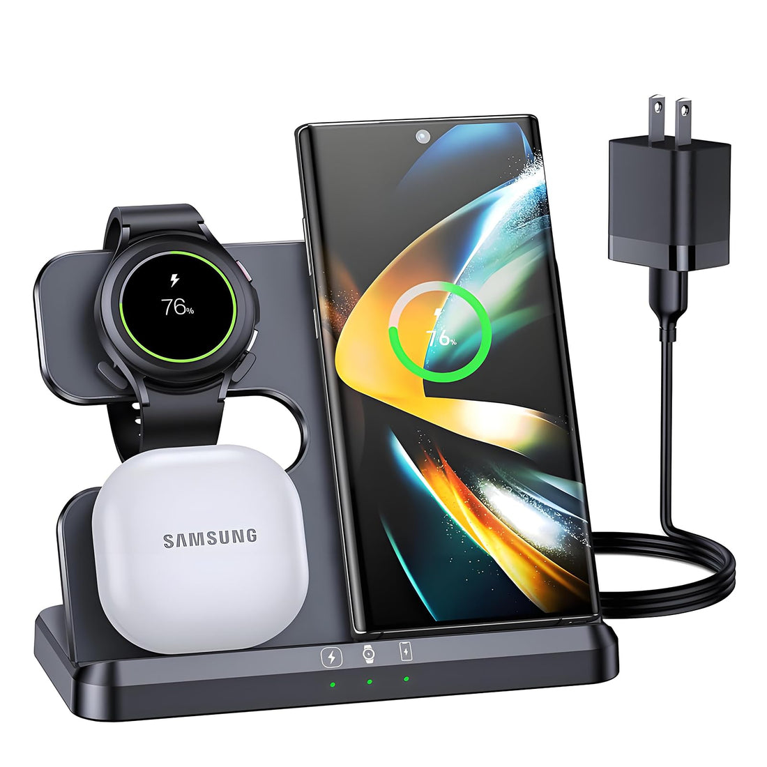 3 in 1 Wireless Charging Station for Samsung Galaxy and Watch