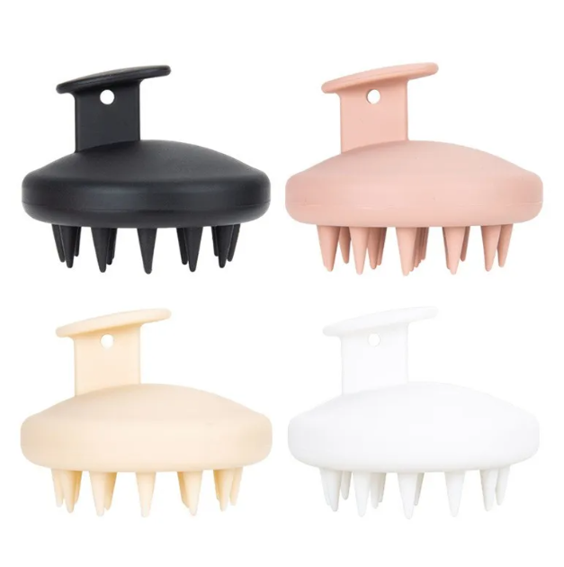 TPE Silicone Shampoo Brush Scalp Massager for Healthy Hair Growth